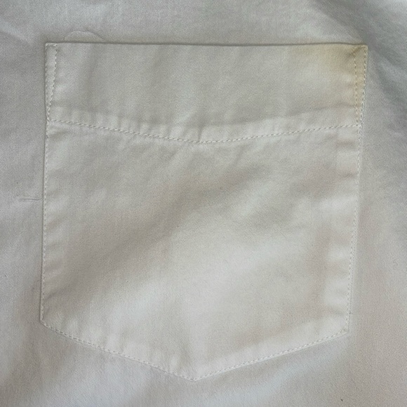 Eddie Bauer long sleeve white button down relaxed fit  shirt Men’s size L - Picture 15 of 15